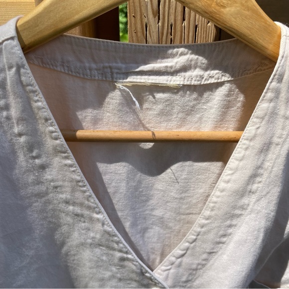 Vintage Cotton Ginny Tan Colour Baseball Style Buttondown - Picture 2 of 7